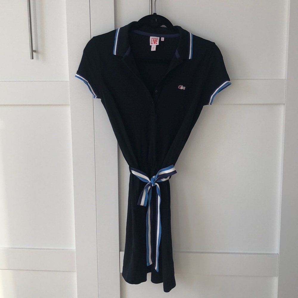 Lacoste live polo dress in black